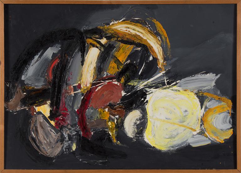 MARIA STANGRET-KANTOR, oil on cardboard, signed M. Stangret.