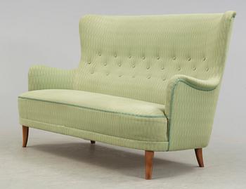SOFFA, "Patronen", Carl Malmsten, 1900-talets mitt. Brickmärkt.