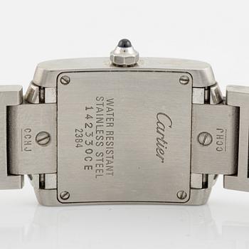 Cartier, Tank Francaise, armbandsur, 20 x 18 (25) mm.