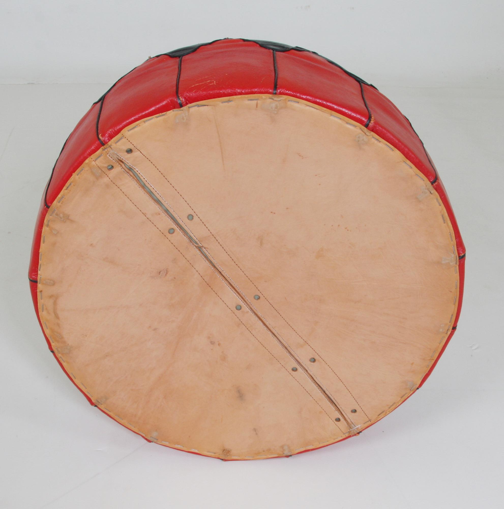 SITTPUFF, skinn. 1960-tal.