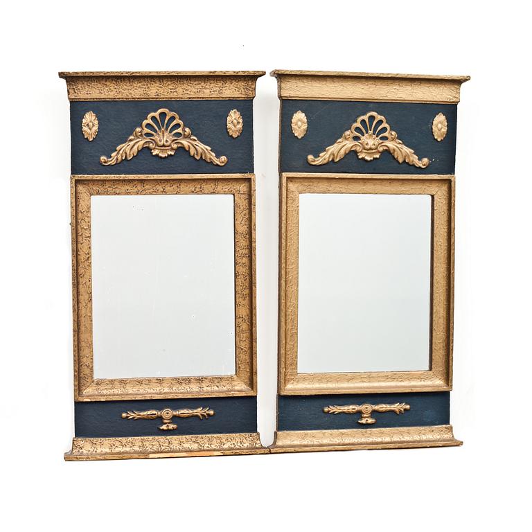 SPEGLAR, ett par, empirestil, 1800-tal.