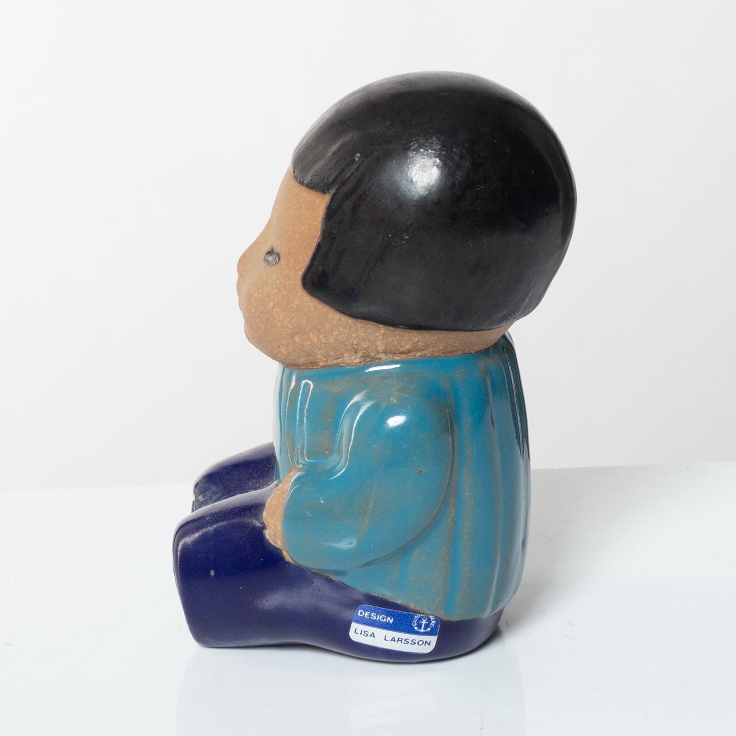 Lisa Larson, figurines, 8 pcs, "Children of the World", Gustavsberg.