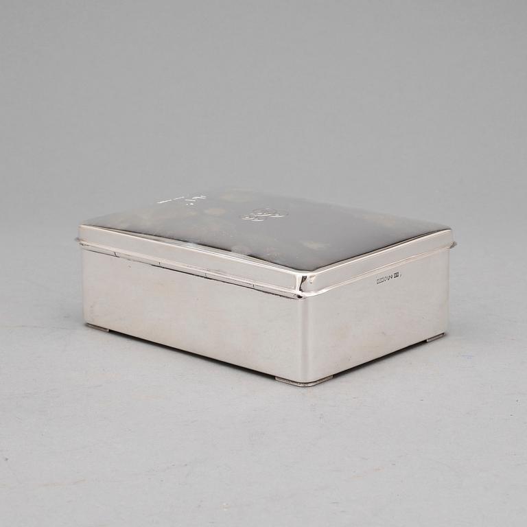 CIGARETTASK, silver, C G Hallberg, Stockholm, 1959.