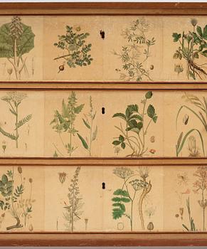 Josef Frank, a 'Flora' chest of drawers, Svenskt Tenn Sweden 1950s.