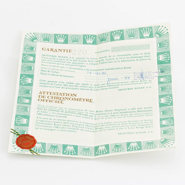 Rolex, Day-Date, "Tapestry Dial, ca 1988.