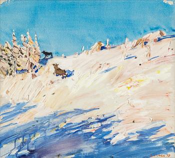 LARS LERIN, oil on canvas. Signed and dated -77.