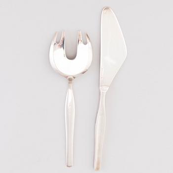 TAPIO WIRKKALA, A 57-piece set of 'Tapio' silver cutlery, Hopea-/Kultakeskus, Hämeenlinna, Finland 1961-76.