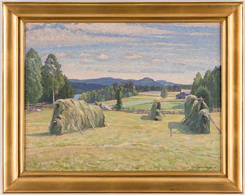 CARL JOHANSSON, oil on  canvas, signed.