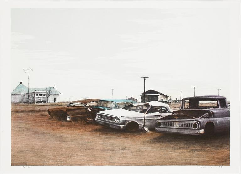 ULF WAHLBERG, färglitografi, signerad och daterad -95, numrerad 129/230.