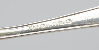 PARTI SKEDAR, silver, 24 delar, GAB, Stockholm, 1900-tal. Vikt ca 338 gram.
