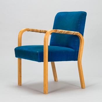 Alvar Aalto, nojatuoli, malli 46, O.Y. Huonekalu- ja Rakennustyötehdas A.B. 1900-luvun puoliväli.