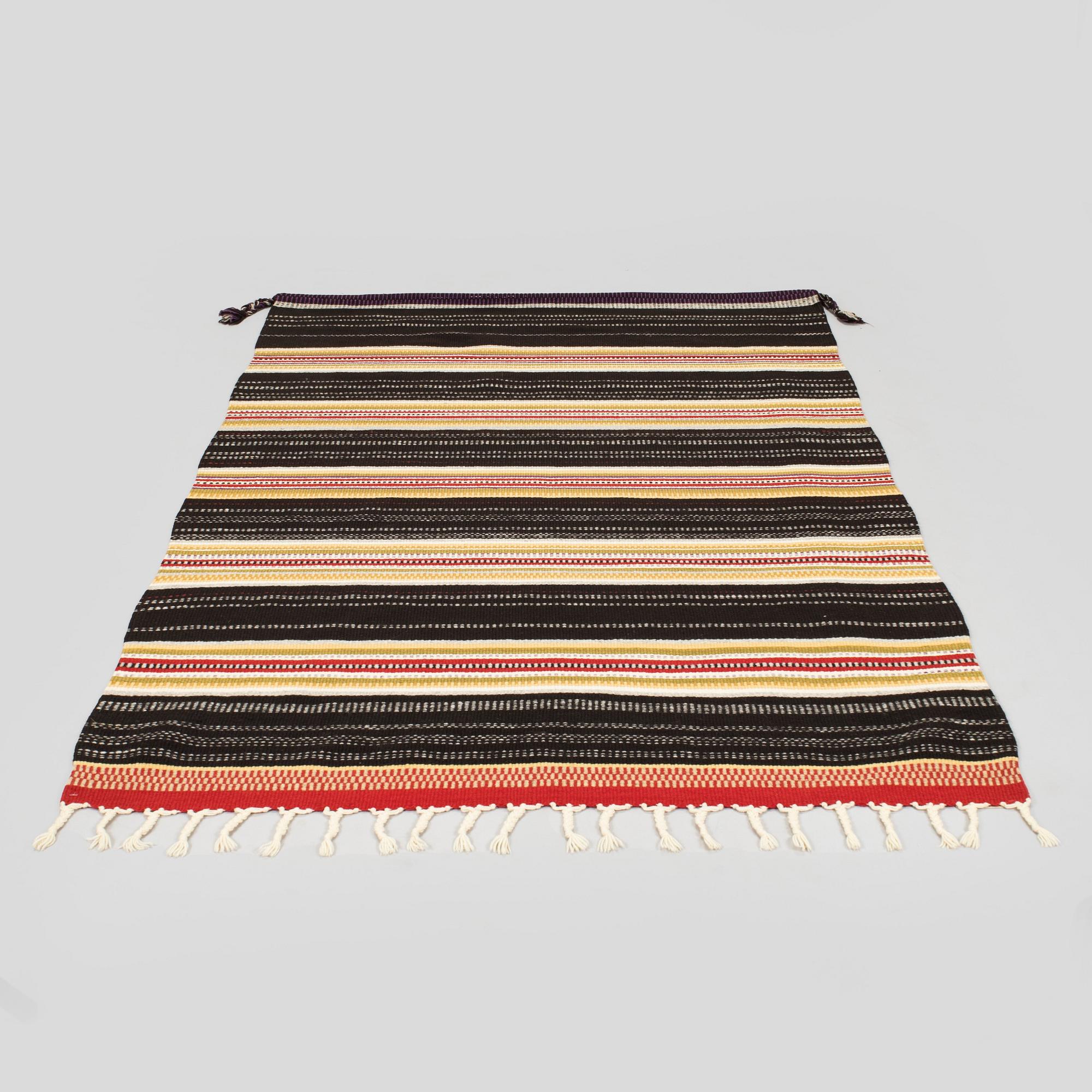 Elsa Montell-Saanio, a Raanu textile 'Mutsikki' from Lapland. Circa 175 x 115 cm.