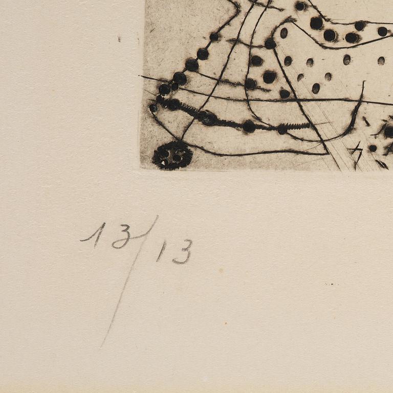 Joan Miró, ”Petite Gravure Noire”.