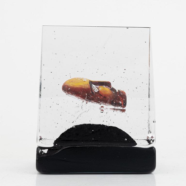 Bertil Vallien, skulptur, "Black Elements: House of mystery", Kosta Boda.