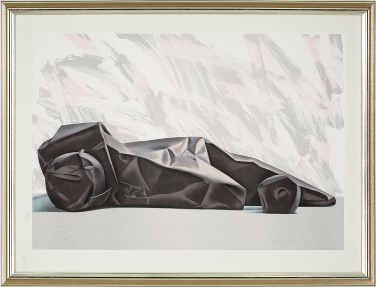 YRJÖ EDELMANN, färglitografi, sign o numr 34/150.