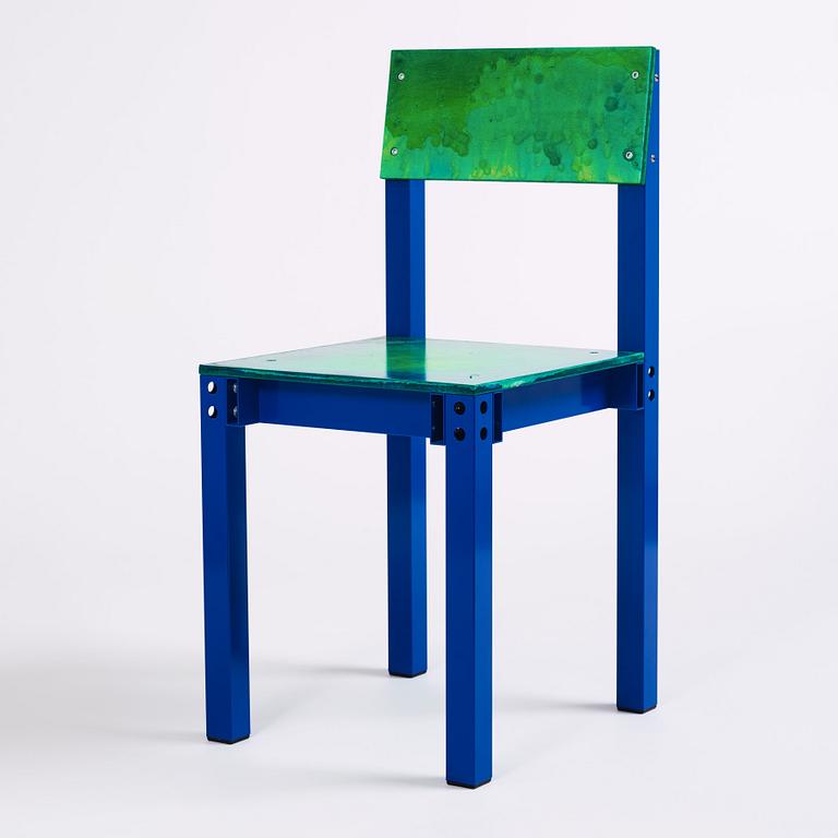 Fredrik Paulsen, stol, unik, "Chair One Open Air, Night Swimming", JOY, 2024.