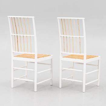 Josef Frank, a pair of chairs, model B 2025, Svenskt Tenn, after 1985.