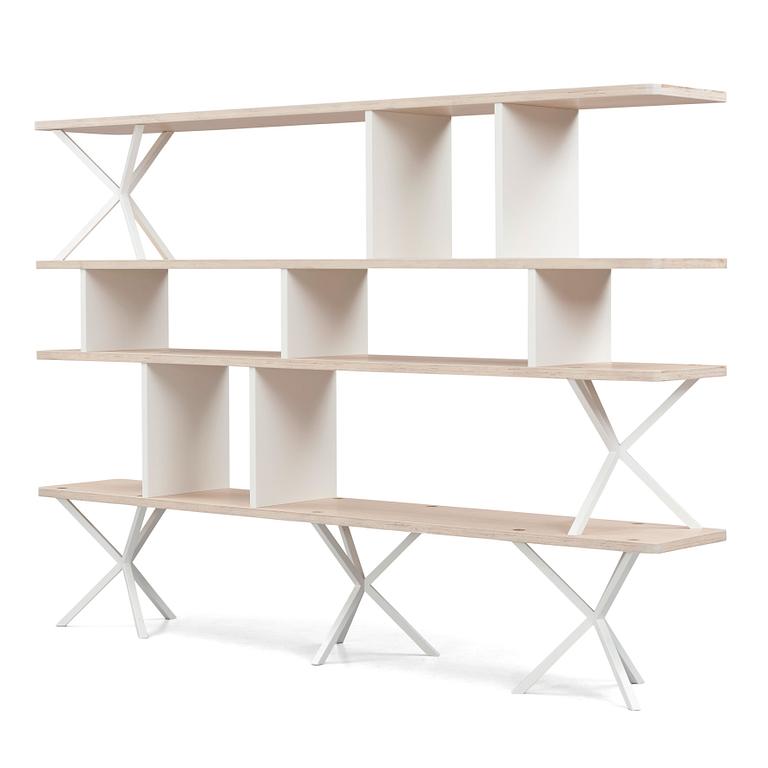 Per Söderberg, bokhylla, specialbeställd "NEB Shelving System", No Early Birds.