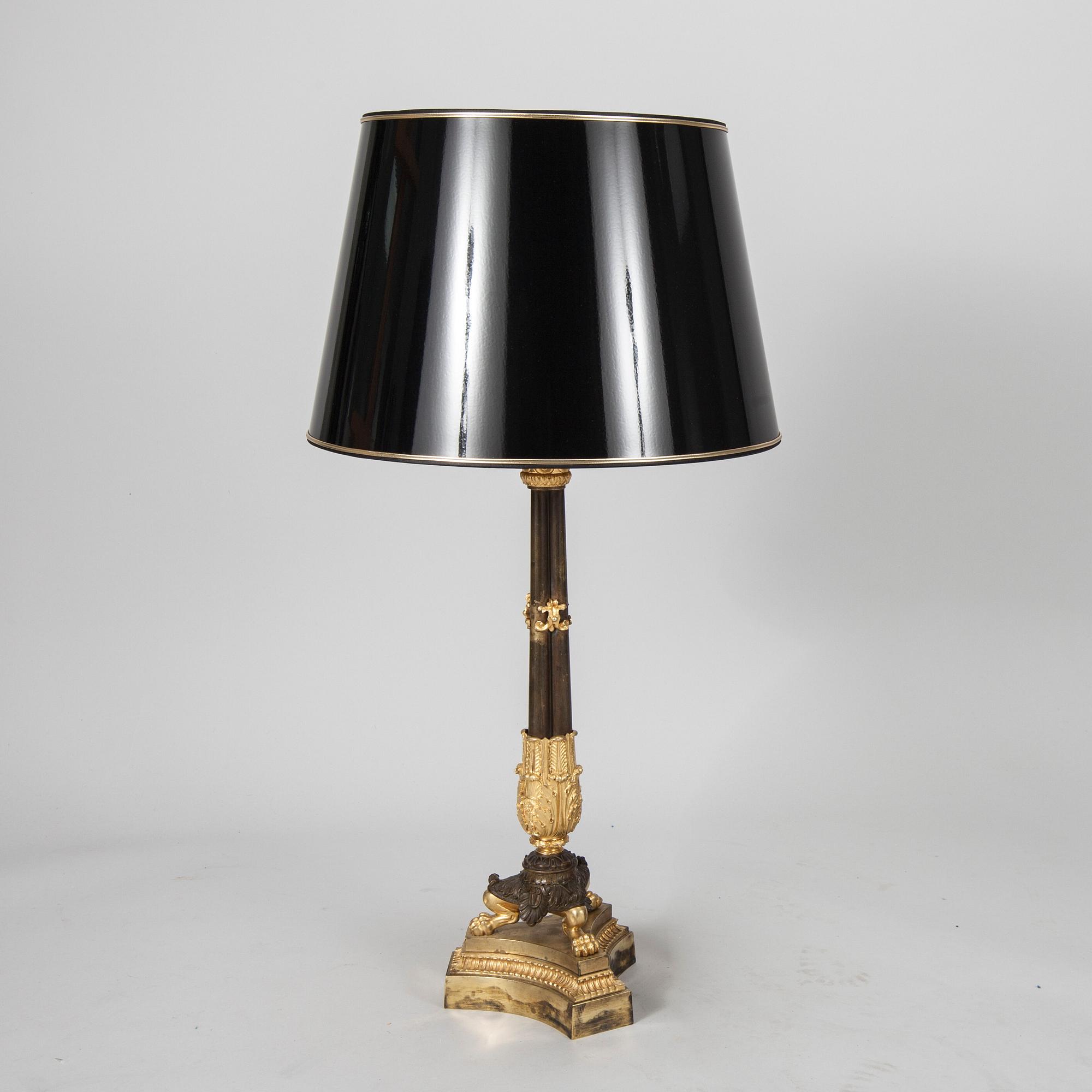 BORDSLAMPA, empire 1800-talets början.
