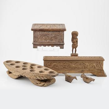 A group of Indonesian objects, 20th Century (6 pieces).