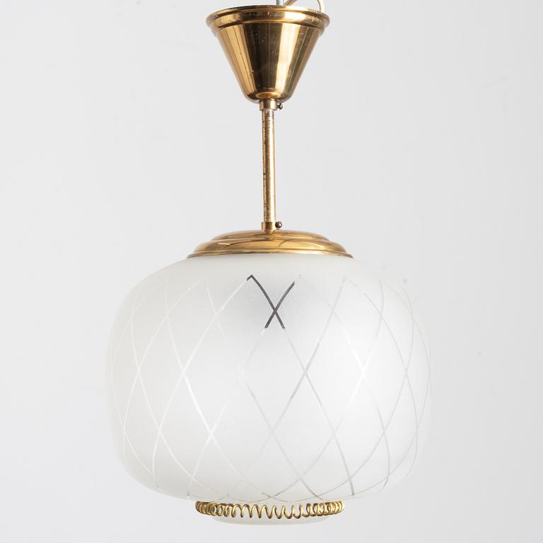 A ceiling lamp, Stockman Orno, Finland, 1940s.