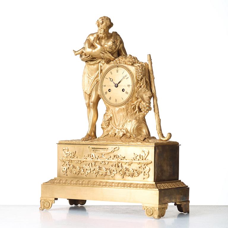 A French Empire early 19th century mantel clock.