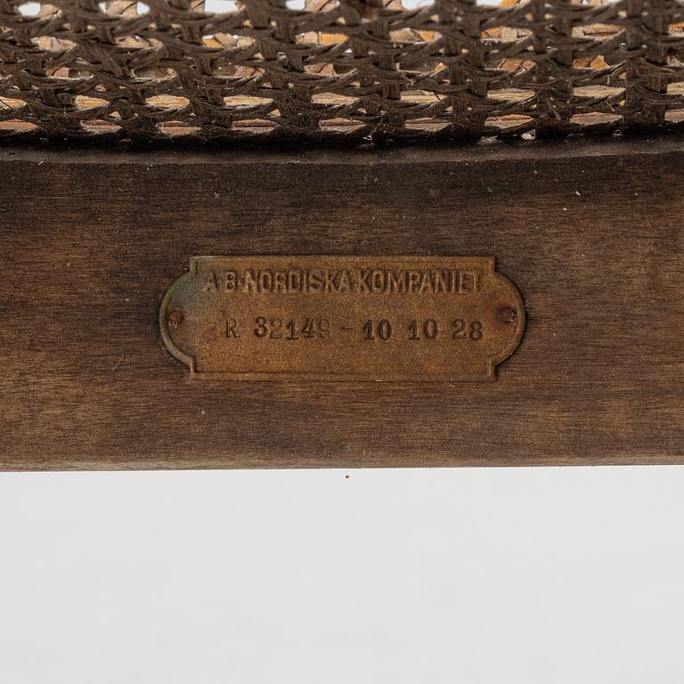 Carl Malmsten, a five piece furniture group, Nordiska Kompaniet, late 1920s.