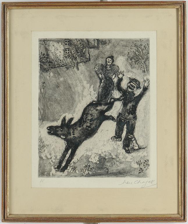 MARC CHAGALL, etching, signed and numbered 86.