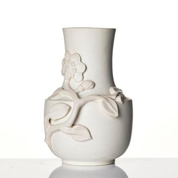 Wilhelm Kåge, a set of two "Carrara" ceramic vases, Gustavsberg, 1930s-40s.