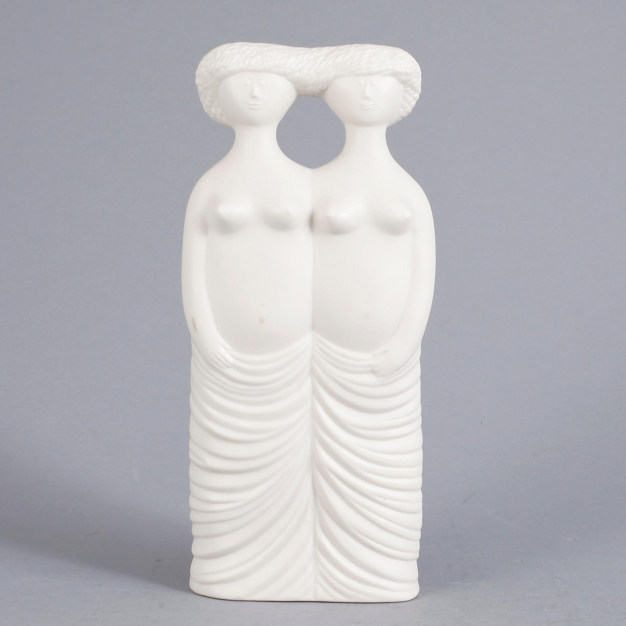 FIGURIN, parian, "Tvillingarna" ur serien Figurin, Stig Lindberg, Gustavsberg.