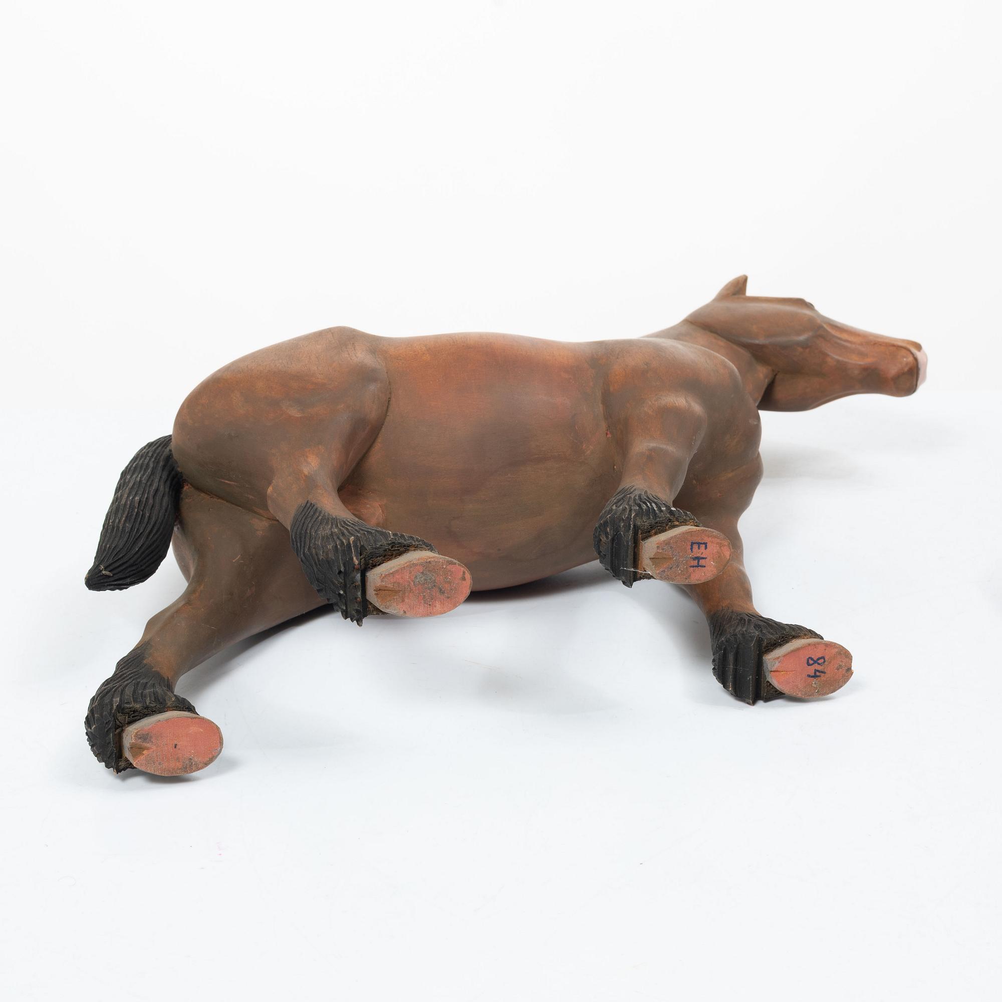 Erik Hallqvist, sculptures, 4 pcs, Undersvik, Hälsingland.