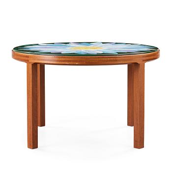 440. P TÖRNEMAN & HI-GRUPPEN, a mahogany and enamel table, Sweden 1971.