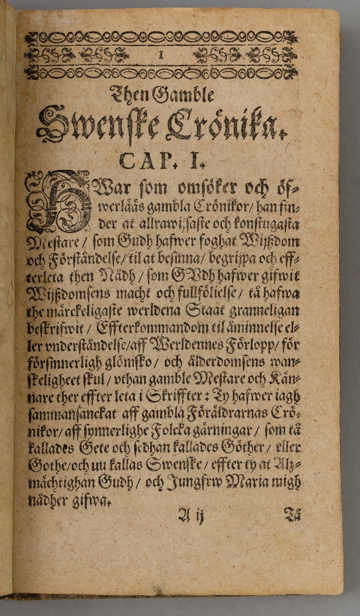 A BOOK, Johannes Messenius, Stockholm, 1643.