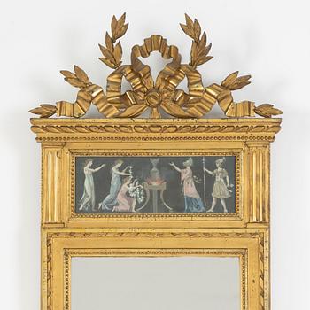 A late Gustavian mirror, around the year 1800.