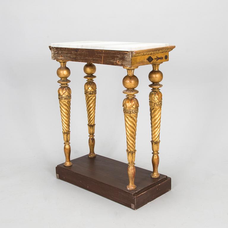 A late Gustavian console table, attributed to Jonas Frisk (Stockholm 1805-24).