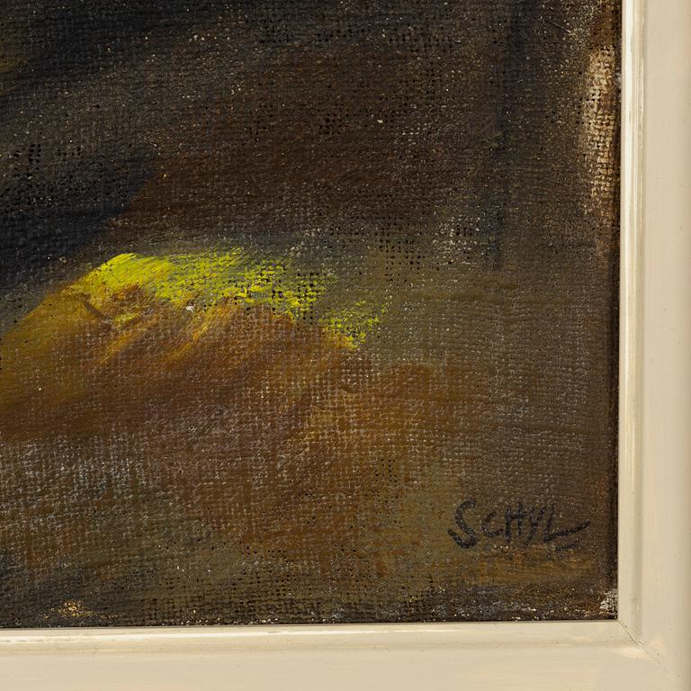 Jules Schyl, oil on canvas, signed.