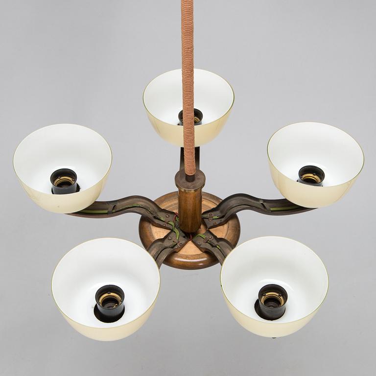Paavo Tynell, taklampa, modell 1255/5 Taito Oy, 1930-tal.