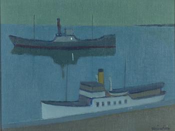 Helge Linden, Harbour at Dusk.