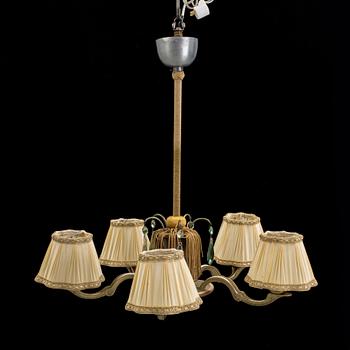 A 1920s celing light. Height ca 57 cm.