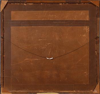 OKÄND KONSTNÄR, olja på pappannå, signerad Carl Winberg och daterad 1881.