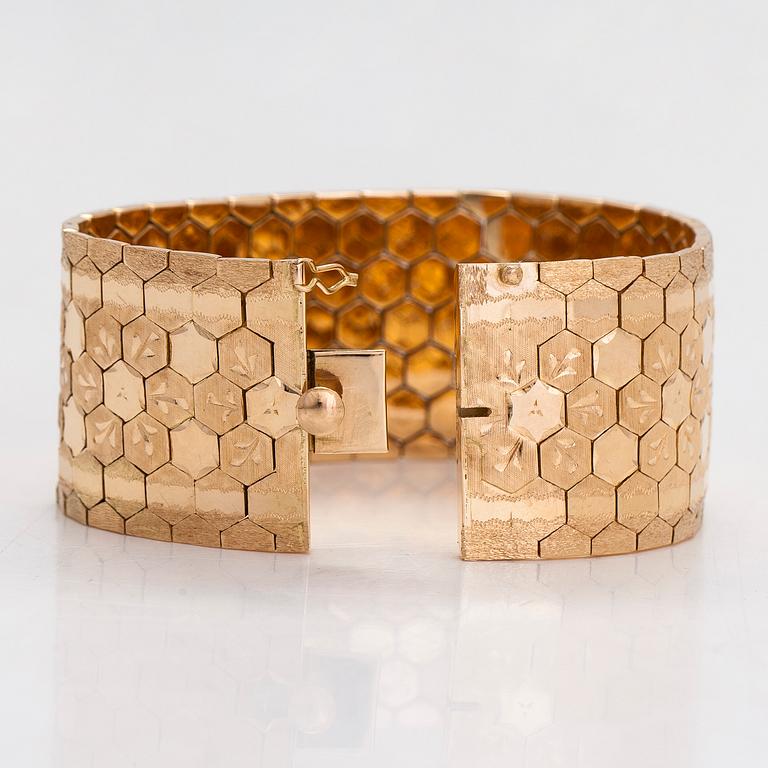 Armband, 18K guld, Italien.
