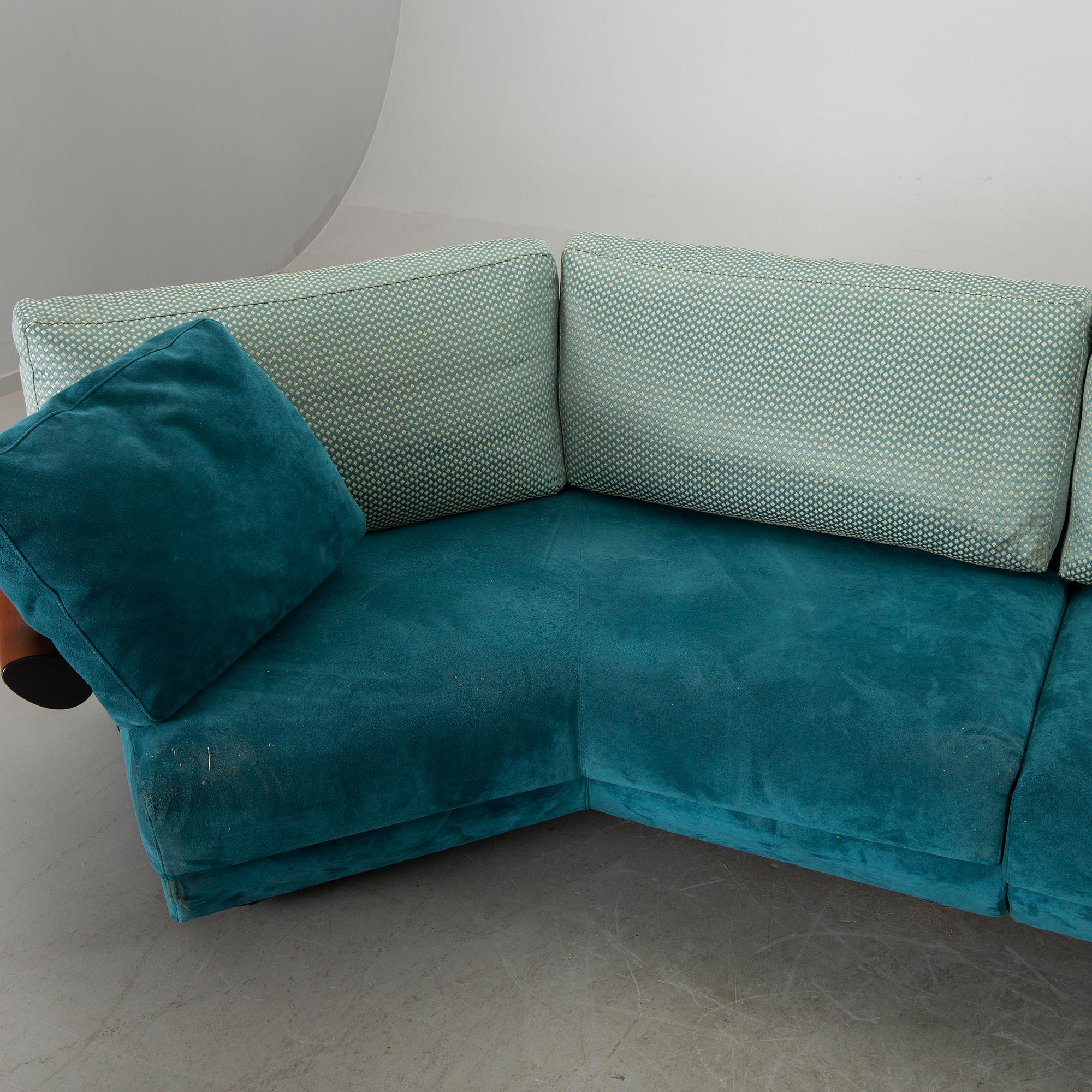 A SET OF 2 1980's FRIGHETTO SOFAS, ITALY.