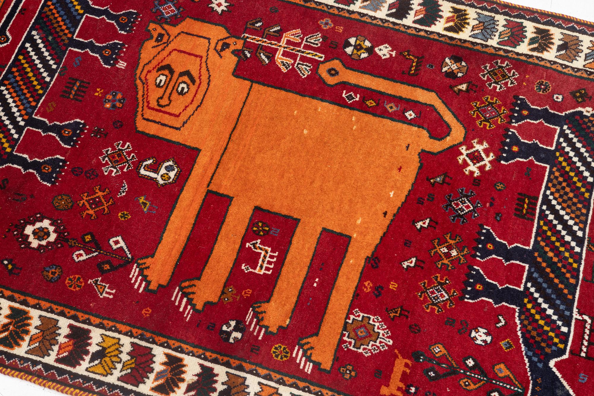 A Kashgai rug, c. 168 x 107 cm.