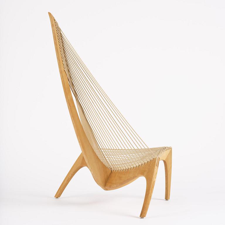 Jørgen Høvelskov, a "Harp" chair, Christensen & Larsen, Denmark, 1960s.