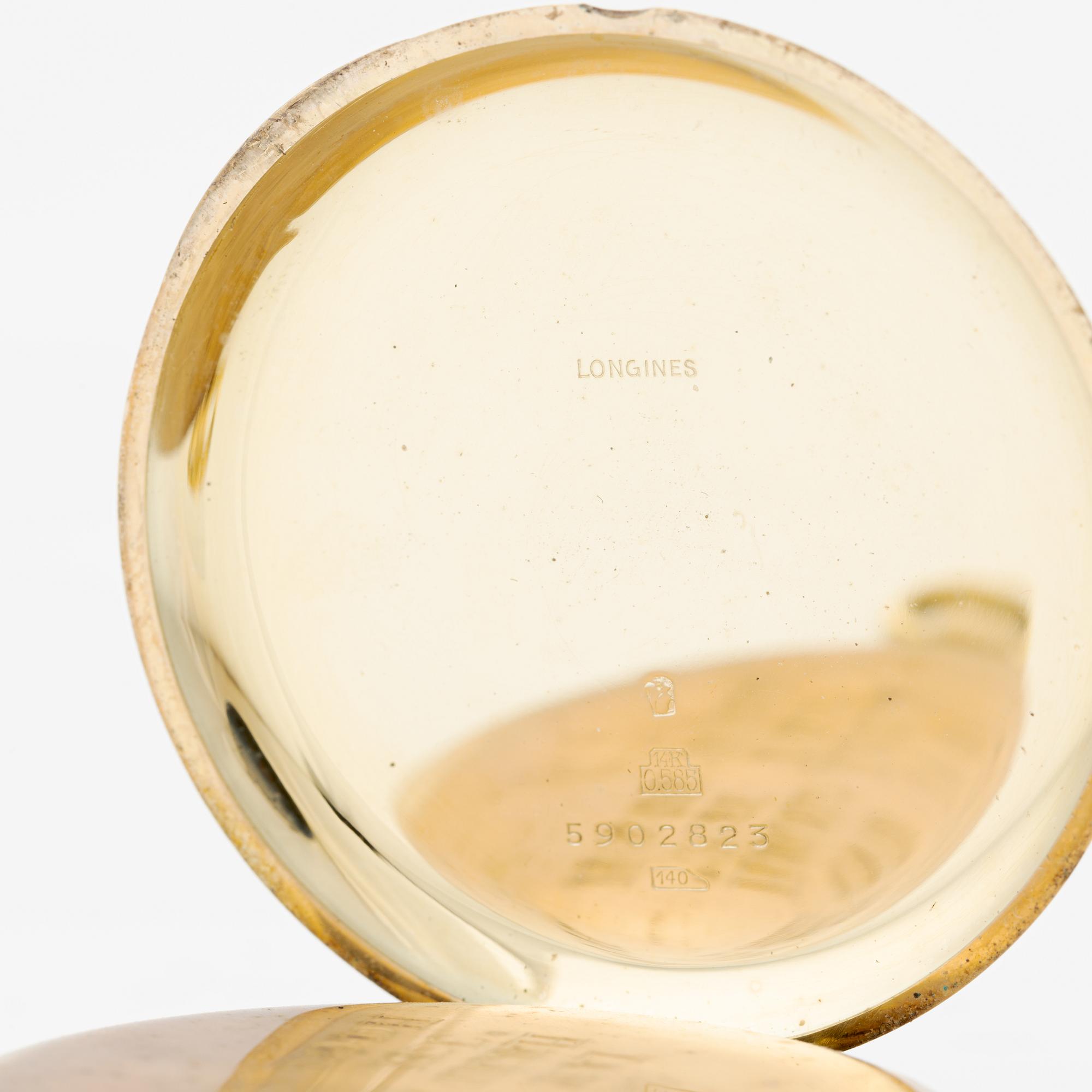 Longines, fickur, savonett, 51,5 mm.