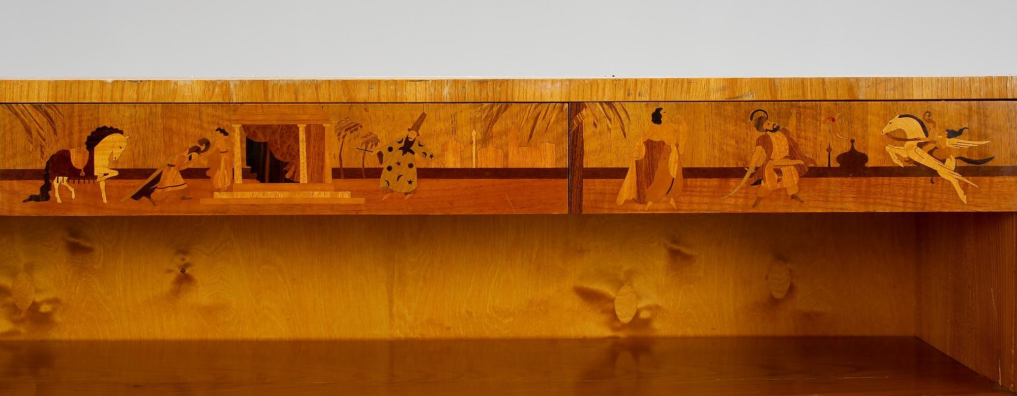 SIDEBOARD, troligen Mjölby Intarsia, 1930-tal.