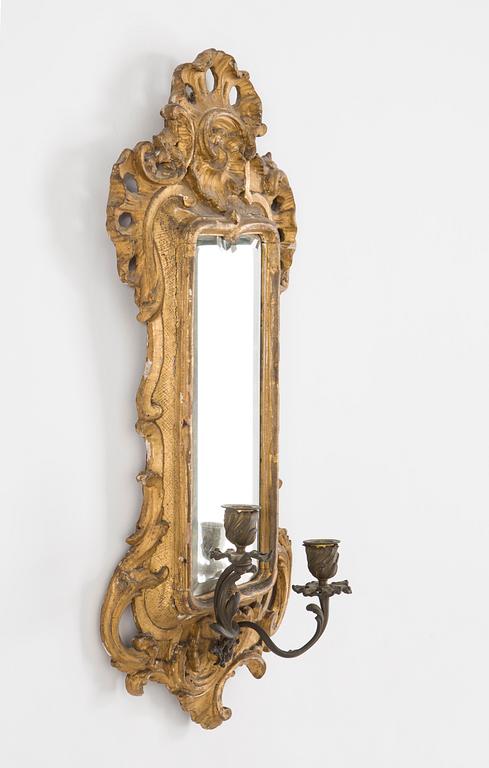 A MIRROR, probably Denmark / Northern Germany, rococo, 10th century.
