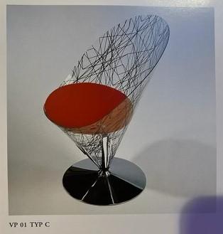 Verner Panton, a pair of 'Cone chairs', no. 22 & 23, model "VP 01 typ C”, Polythema, 1994.