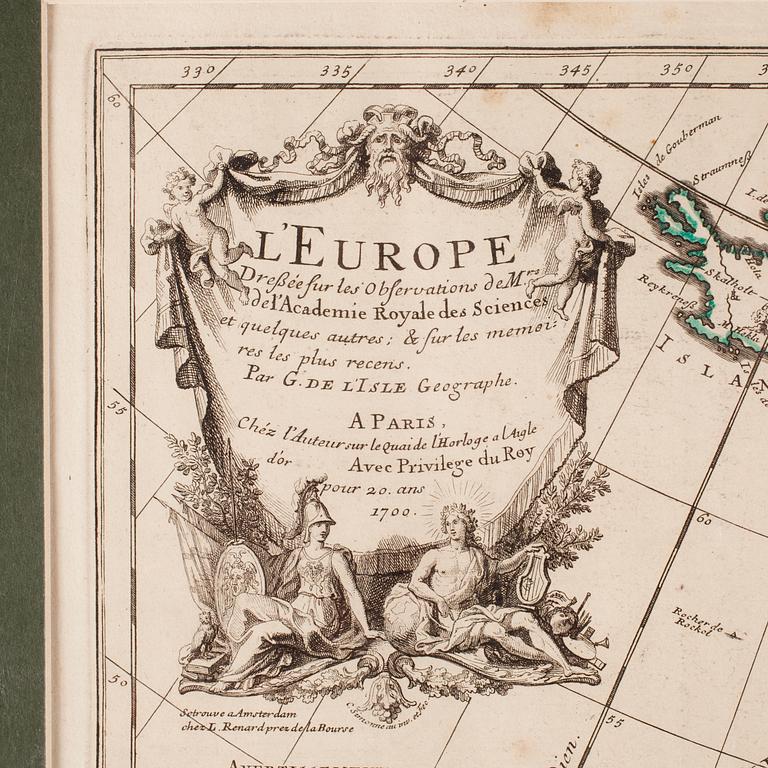KARTA, "L´Europe", 1700-tal.