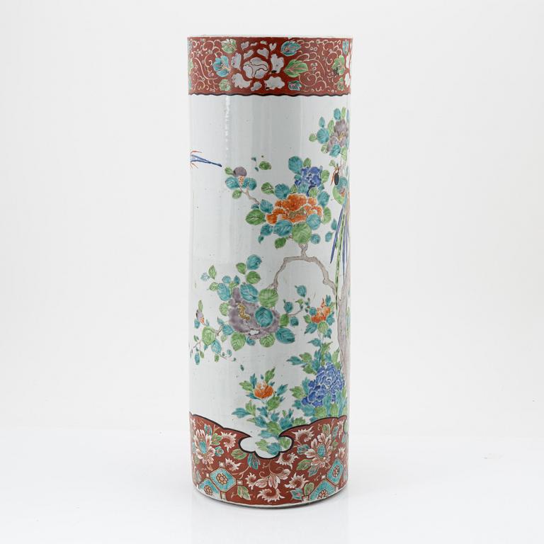 Paraplyställ / golvvas, porslin, Japan, 1900-tal.
